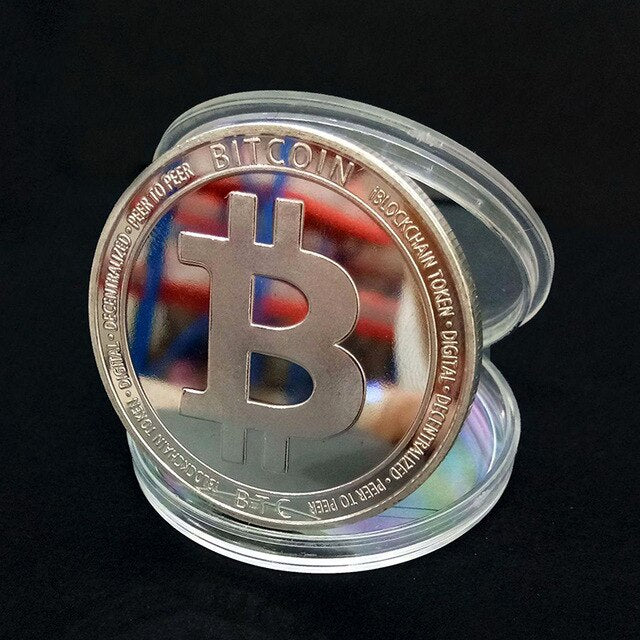 Funny Bitcoin Collectible BTC Coin Pirate Treasure Coins Props Toys For Halloween Party Cosplay Kids