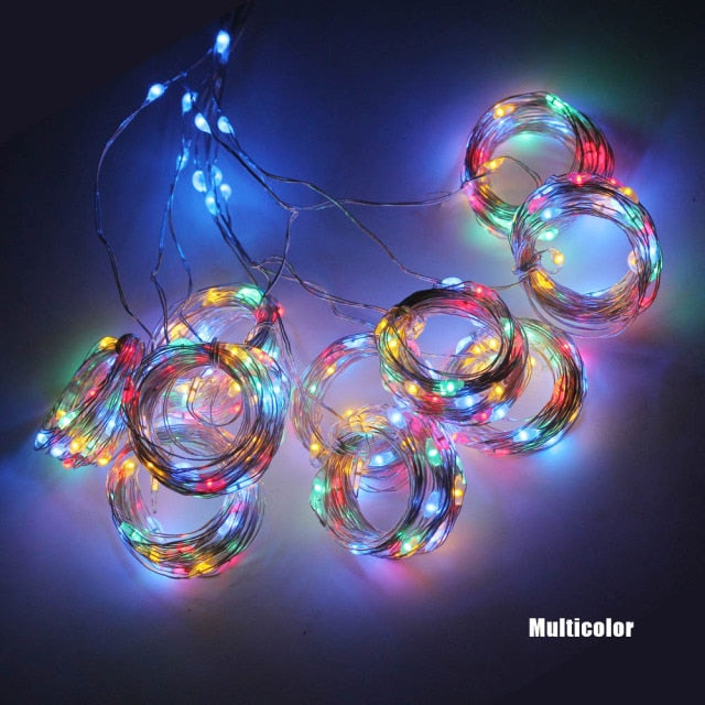 3M LED Curtain Garland on the Window USB String Lights Fairy Festoon With Remote Christmas Wedding Holiday Decoration for Home