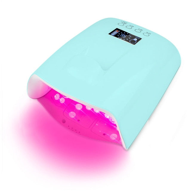 Cordless UV LED Nail Lamp Rechargeable Nail Dryer For All Gels Polish Sun Light Infrared Sensing LCD Timer Smart Manicure