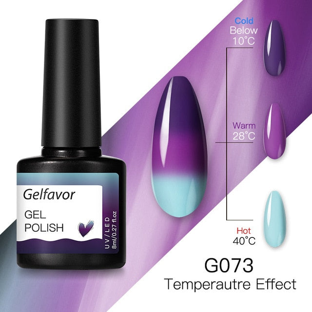 Gelfavor 8ml Gel Nail Polish Glitter For Manicure set nail art Semi platium UV LED Lamp Nail varnishes Base top coat Gel lacquer