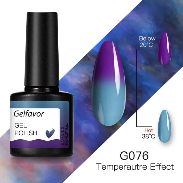 Gelfavor 8ml Gel Nail Polish Glitter For Manicure set nail art Semi platium UV LED Lamp Nail varnishes Base top coat Gel lacquer