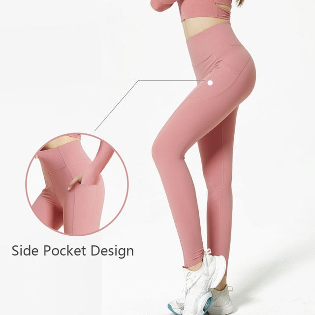 High Waist Naked feeling Leggings Push Up Sport Women Fitness Running Yoga Pants Energy Seamless Leggings Gym Girl leggings