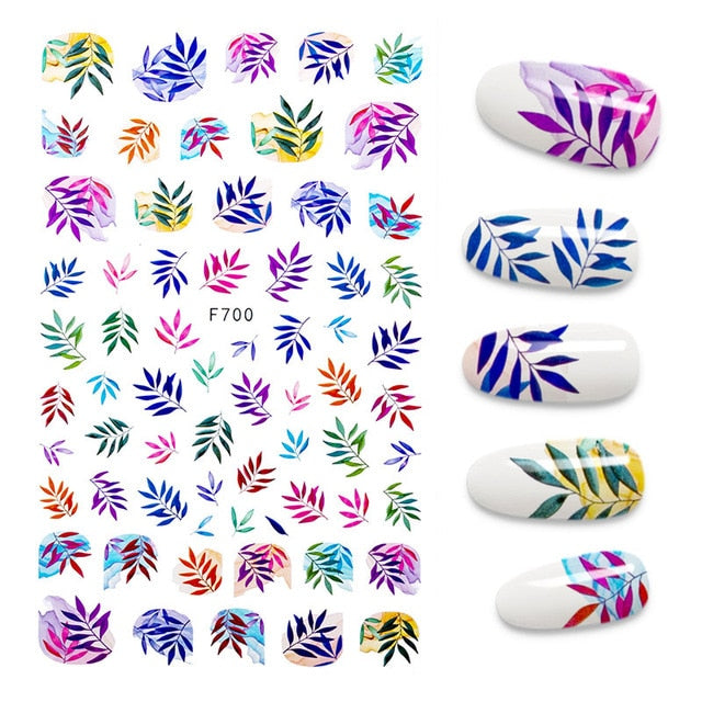 The New 3D Nail Sticker Cool English Letter stickers for nail  Foil Love Heart Design Nails Accessories Fashion Manicure Sticker