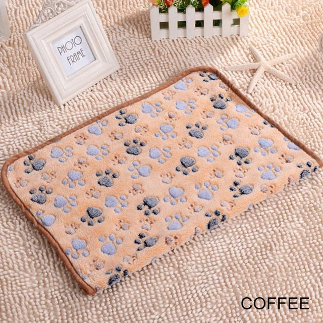 Dog Claw Towel Rug Pet Mat dog Bed Winter Warm Cat coral velvet Towel Blanket Sleeping Cover Towel cushion pet supplies