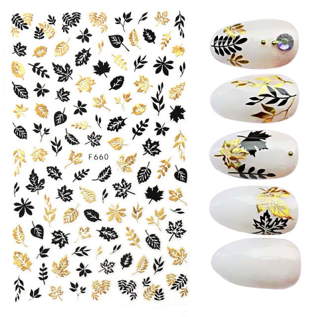 3D Flower Nail Stickers Women Face Sketch Abstract Butterfly Image Sexy Girl Nail Art Decor Sliders Manicure Stickers for Nails