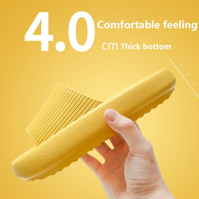 The New Thicker Comfortable Slippers For MenAnd Women Home BathroomBath CoupleThick Bottom Home Sandals And Slippers Summer Wear