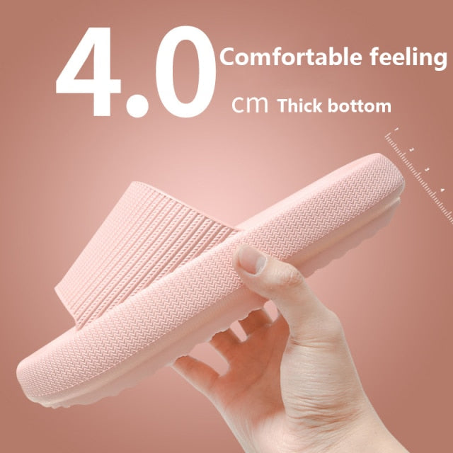 The New Thicker Comfortable Slippers For MenAnd Women Home BathroomBath CoupleThick Bottom Home Sandals And Slippers Summer Wear