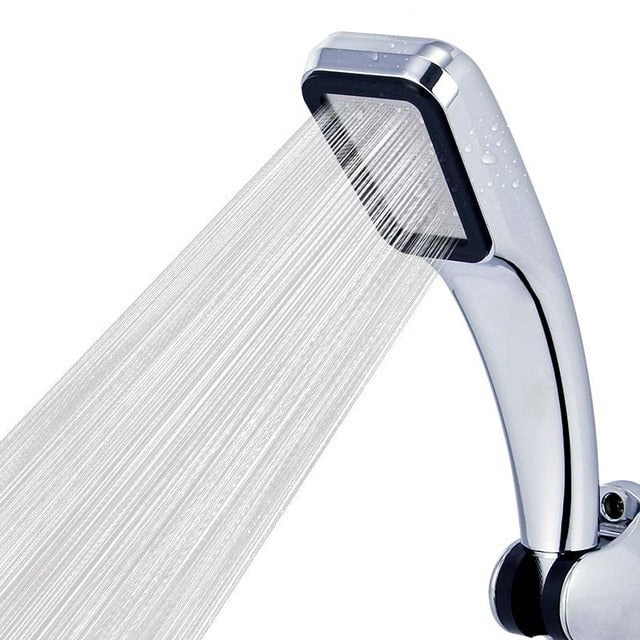 ZENBEFE 300 Holes Shower Head Water Saving One Key To Stop Water Nozzle High Pressure Rainfall Shower Head