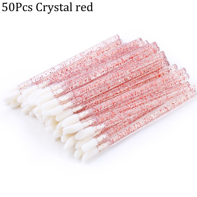 50pcs Disposable Eyelashes brush Individual Lash Removing Cleaning  Mascara Applicator Makeup Brushes For Eyelash Extension Tool