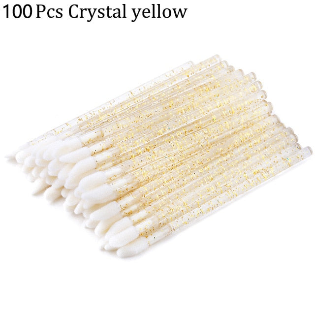 50pcs Disposable Eyelashes brush Individual Lash Removing Cleaning  Mascara Applicator Makeup Brushes For Eyelash Extension Tool