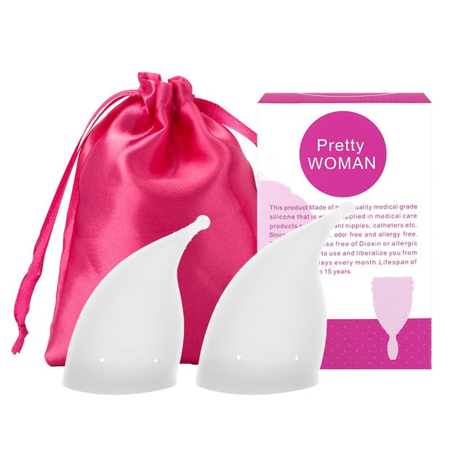 Women Menstrual Cup Period Cup Medical Grade Silicone Feminine Hygiene Copa Menstrual de Silicone Medica Reusable Menstrual Cup