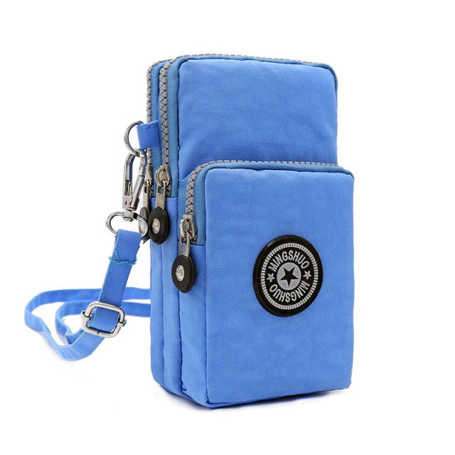 Small Shoulder Bags Nylon Women Mobile Phone Bags Mini Female Messenger Purse Lady Wallet New 2021