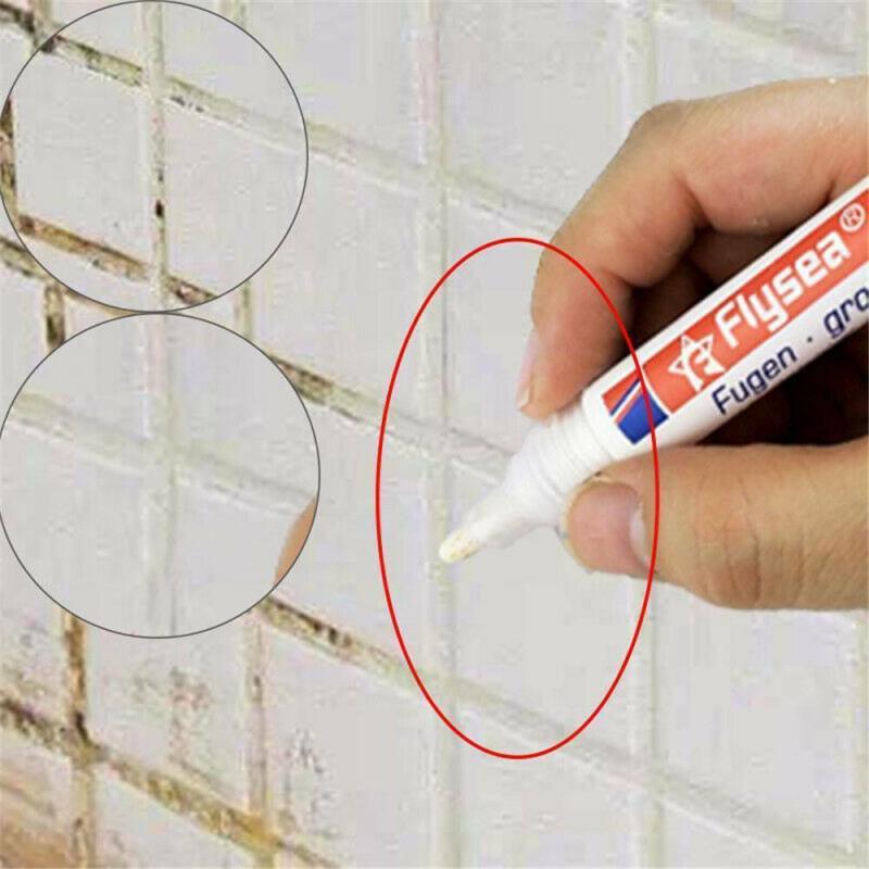 Tile Gap Repair Bathroom Porcelain Filling Grout Color Pen White Tile Refill Grout Pen Waterproof Mouldproof Paint Cleaner