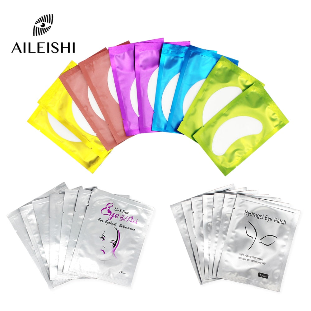 50/100 Pairs Eyelash Extension Paper Patches Lint Hydrating Lash Extension Pillow Sticker Under Eye Pads Eyelash Makeup Tools