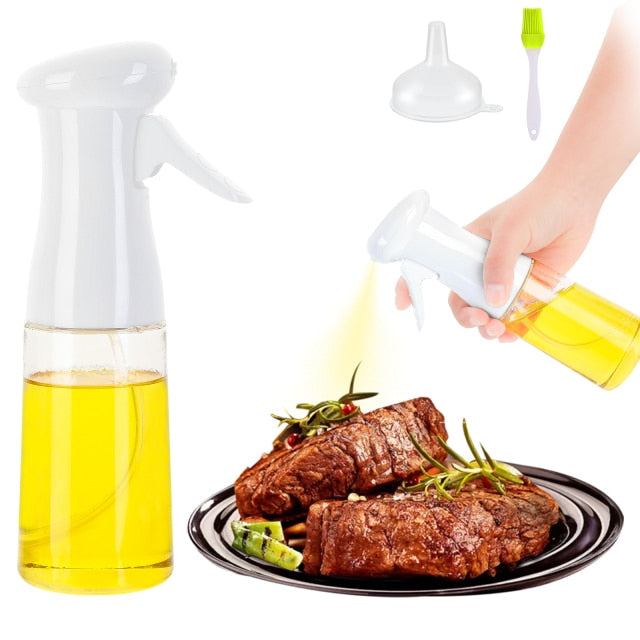 210ml Oil Spray Bottle Kitchen Oil Bottle Cooking Baking Accessories Vinegar Mist Sprayer Barbecue Spray Bottle Cooking BBQ Tool