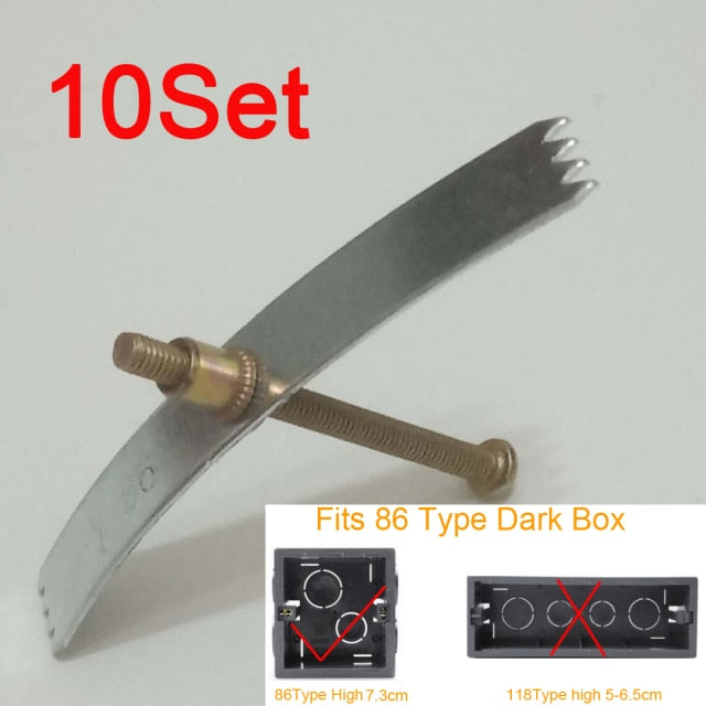 10/20Set 86Type Dark Box Repair Screw manganese steel replace old Junction box fixed wall Switch Socket Mount Cassette repair