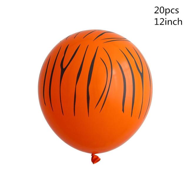 Animal Printed Cow Tiger Zebra Leopard Latex Balloon Jungle Theme Birthday Wedding Decor Summer Party Baby Shower Supplies