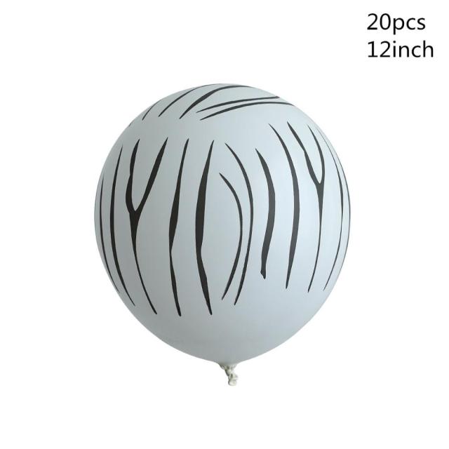 Animal Printed Cow Tiger Zebra Leopard Latex Balloon Jungle Theme Birthday Wedding Decor Summer Party Baby Shower Supplies