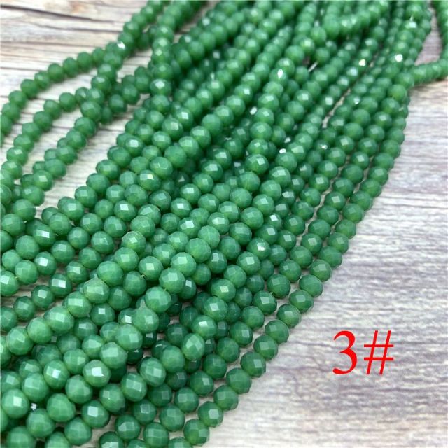 2x3mm/3x4mm/4x6mm Crystal Rondel Beads Faceted Glass Beads For Jewelry Making DIY Female Bracelet Necklace Jewelry