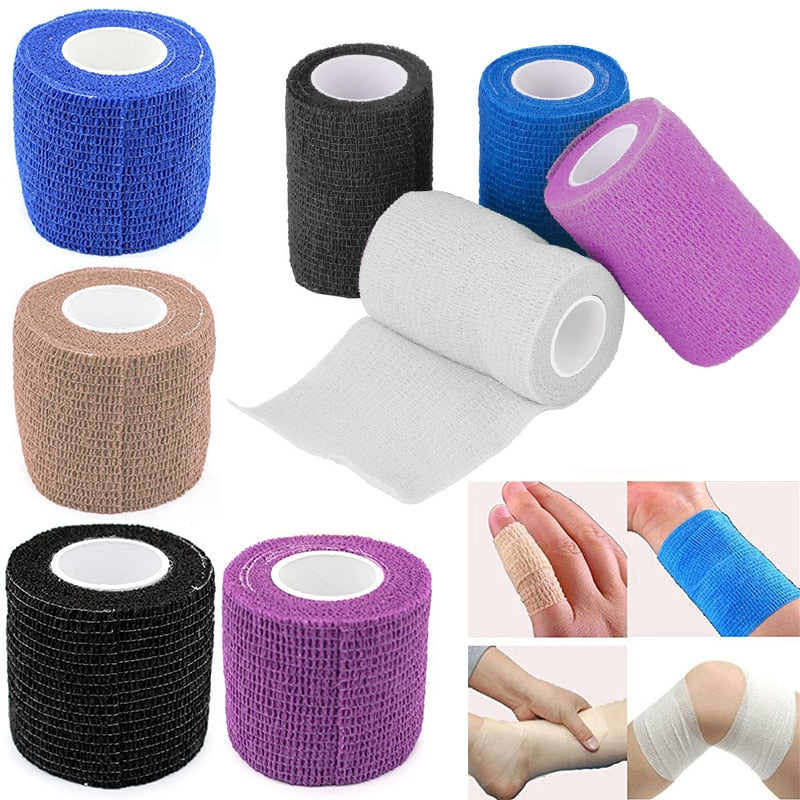 Outdoor Self Adhesive Elastic Bandage First Aid Medical Health Care Treatment Gauze Tape for Knee Support