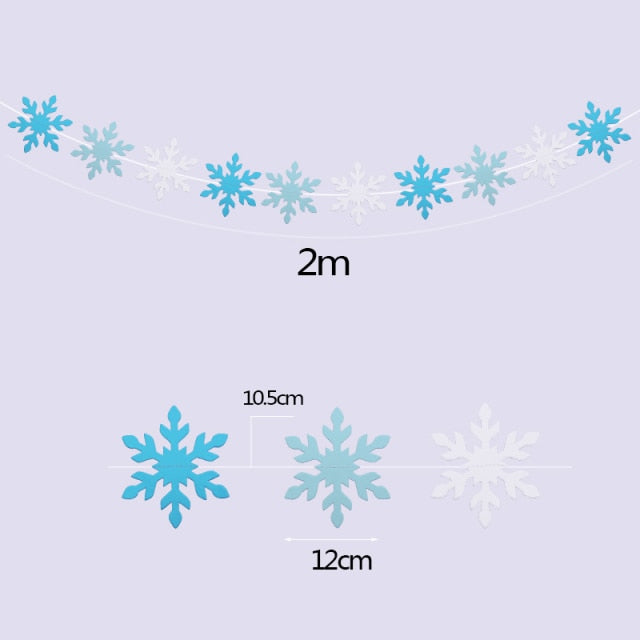 Snowflake Decorative Party Supplies Snow Confetti Latex Balloon Number Foil Balloon for Kids Birthday Summer Winter Decorations