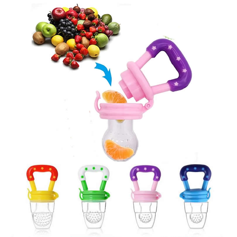 New Fresh Fruit Food Kids Nipple Feeding Safe Milk Feeder for Baby Pacifier Bottles Nipple Teat Nibbler Silicone Baby Bottle