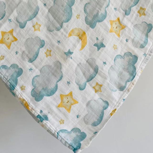 60*60cm Muslin Bamboo Cotton Baby Blanket Baby Newborn Blankets Newborn Swaddle Wrap Burp Cloths Towel Pielucha dropshipping