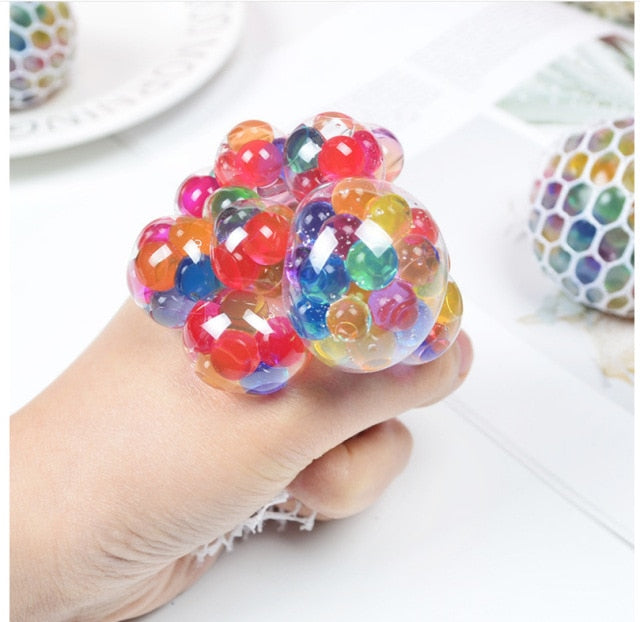 Fidget Toys 7cm Colorful Soft Foam TPR Squeeze Balls Toys for Kids Children Adults Stress Relief Funny Toys