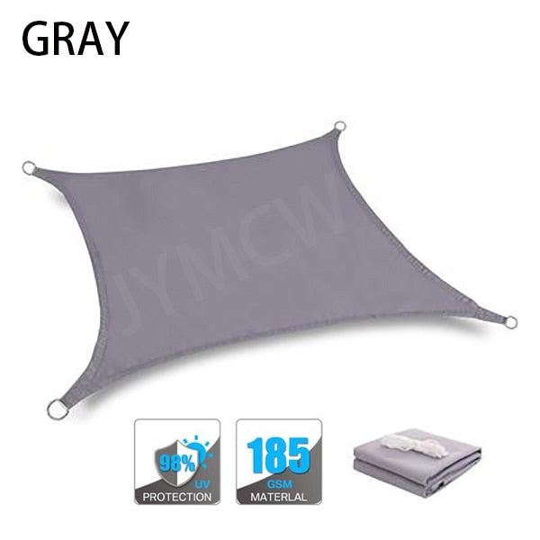 Summer outdoor waterproof anti-UV shade canvas Oxford cloth sunscreen rain cover garden courtyard awning 300D awning