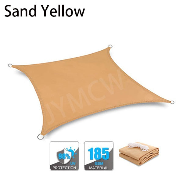 Summer outdoor waterproof anti-UV shade canvas Oxford cloth sunscreen rain cover garden courtyard awning 300D awning