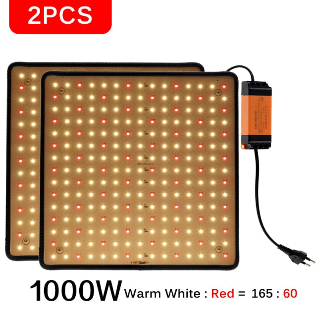 1000W LED Grow Light Panel Full Spectrum Phyto Lamp AC85-240V EU/US Plug For Indoor Grow Tent Plants Growth Light