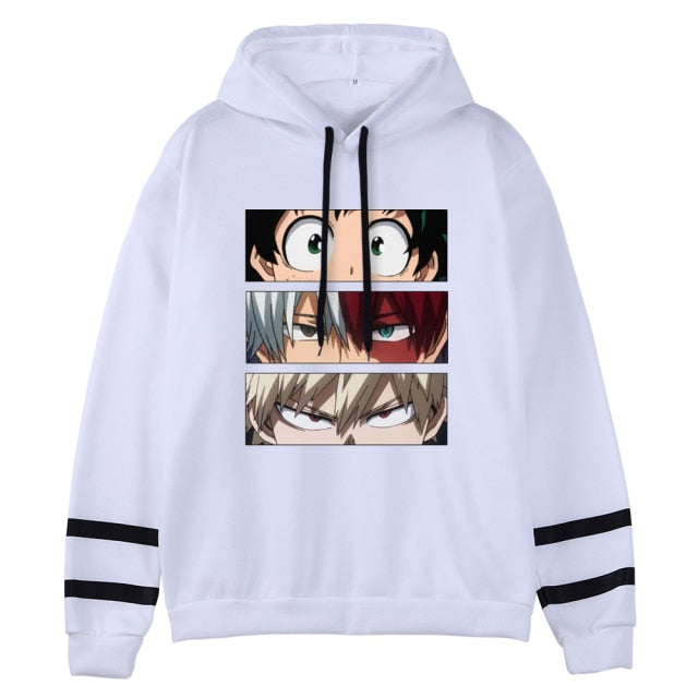 My Hero Academia Hoodies Men's Casual Fashion Sweatshirts Japanese Cartoon Loose Hoodie Comfortable Creativity Streetwear Male