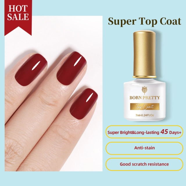 BORN PRETTY Nail Gel 6ml Eggshell Gel Nail Polish Transparent Gel & Special Black Material Nail Gel With Any Color Base