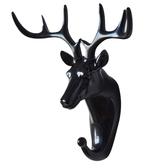 Wall Hanging Hook Deer Antlers Wall Coat Rack For Clothes Self Adhesive Display Racks Key Hanger Wall Storage Horns Hangers