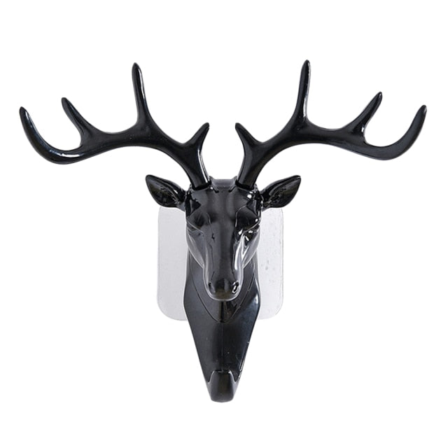 Wall Hanging Hook Deer Antlers Wall Coat Rack For Clothes Self Adhesive Display Racks Key Hanger Wall Storage Horns Hangers