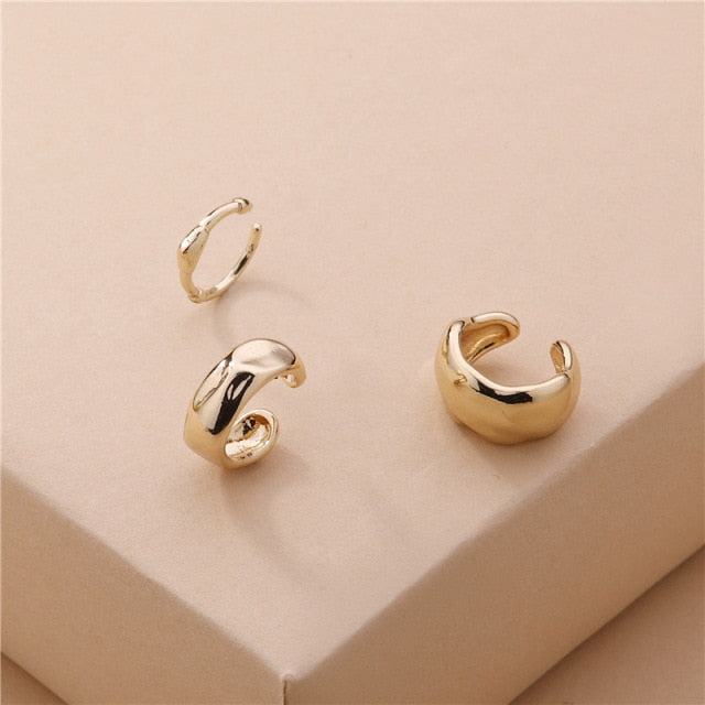 Gold Silver Color Stainless Steel Hoop Earrings for Women Small Simple Round Circle Huggies Ear Rings Steampunk Accessories