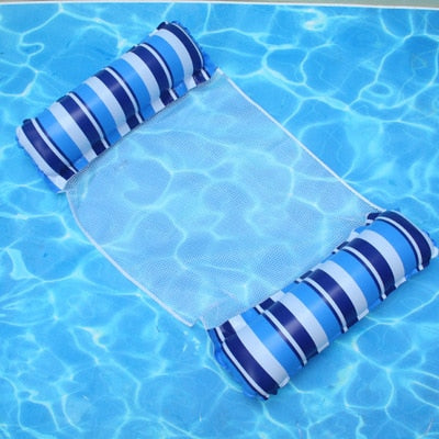 Summer Inflatable Foldable Floating Row Swimming Pool Water Hammock Air Mattresses Bed Beach Pool Toy Water Lounge Chair