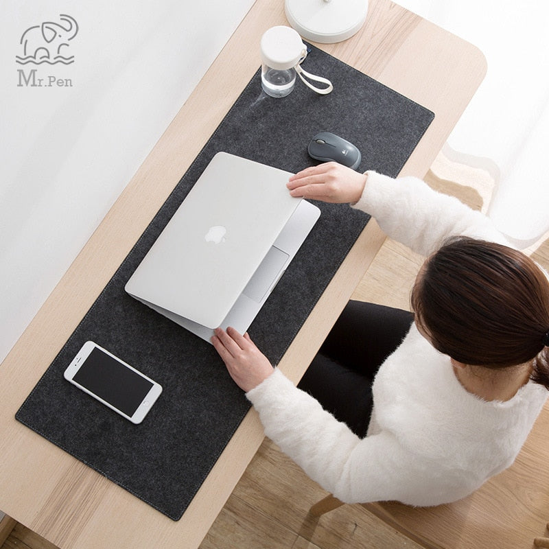 Large XXL Office Computer Desk Mat Table Keyboard Big Mouse Pad Wool Felt Laptop Cushion Desk Non-slip Mat Gamer Mousepad Mat