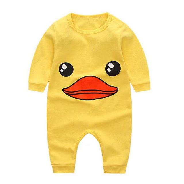 2021 Cheap Costume Autumn Cotton Boy Clothes Romper Newborn Baby Girl Clothing Infant Jumpsuit Cartoon Home Wear Pajamas 0-24m