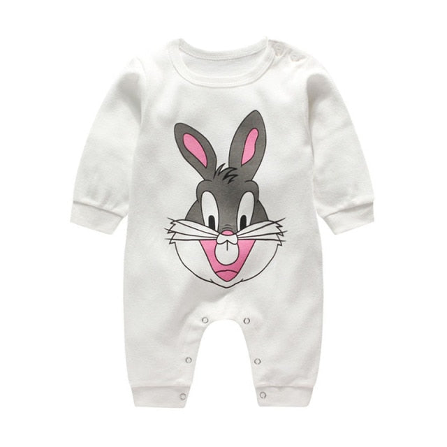 2021 Cheap Costume Autumn Cotton Boy Clothes Romper Newborn Baby Girl Clothing Infant Jumpsuit Cartoon Home Wear Pajamas 0-24m