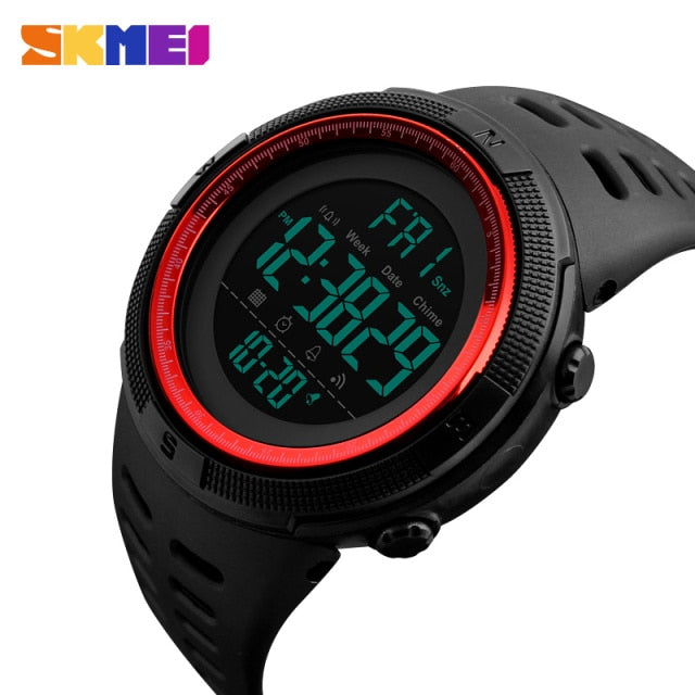 SKMEI Brand Men Sports Watches Fashion Chronos Countdown Waterproof LED Digital Watch Man Military Wrist Watch Relogio Masculino