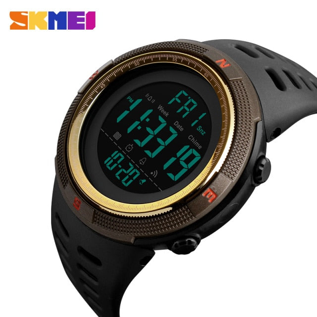 SKMEI Brand Men Sports Watches Fashion Chronos Countdown Waterproof LED Digital Watch Man Military Wrist Watch Relogio Masculino