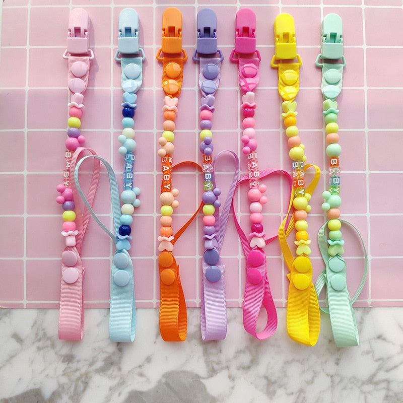 New Baby Pacifier Clip Chain Dummy Holder For Nipples Children Pacifier Clips Pacifier Holder Adjustable Holder for Nipples