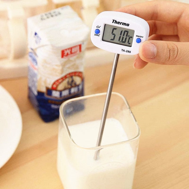 2021 Hot Sale Digital Food Thermometer Electronic BBQ Probe Thermometer Oven Milk Water Oil Kitchen Cooking Thermometer