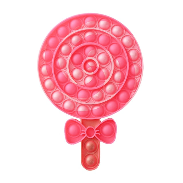 Push Bubble Fidget Toys Adult Stress Relief Sensory Toy Antistress Fidgets Ice Cream Board Soft Squishy Bubble Anti-Stress Game