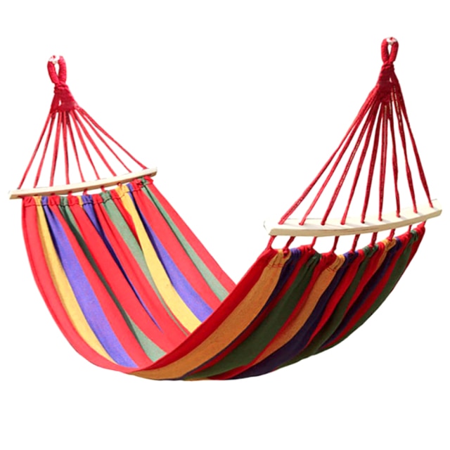 Hanging Hammock Indoor Travel Outdoor Camping Home Bedroom Hammock Lazy Chair Swing Chair Thick Canvas Portable Hammocks