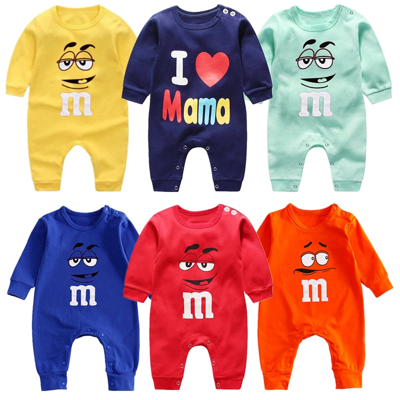 2021 Cheap Costume Autumn Cotton Boy Clothes Romper Newborn Baby Girl Clothing Infant Jumpsuit Cartoon Home Wear Pajamas 0-24m