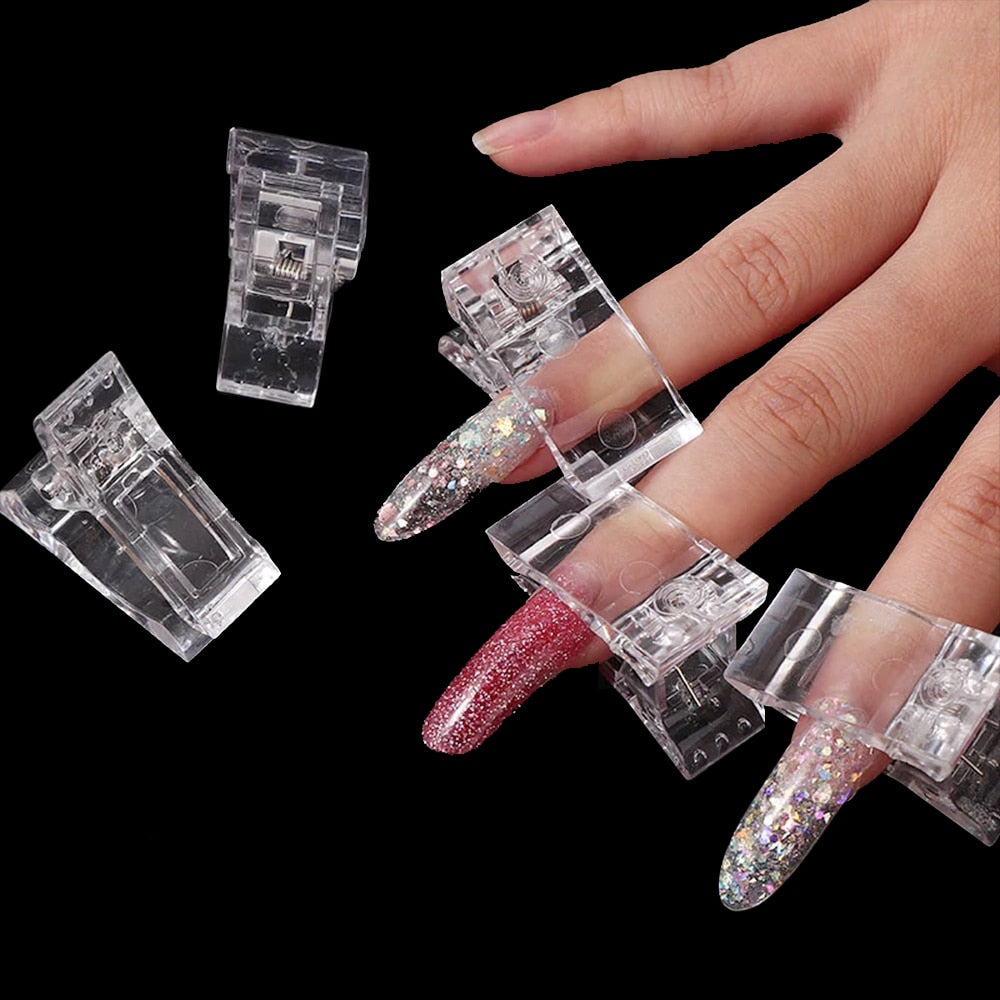 Nail Clip Acrylic Extension Tips For Nails Fake Nail Quick Building Mold UV Gel Nail Supplies For Professionals Manicure Set
