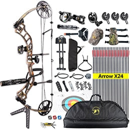 6 Color Ship From USA High Quality Topoint Archery Trigon 19-70lbs Adjustable Compound Bow Full Package for Hunting Shooting