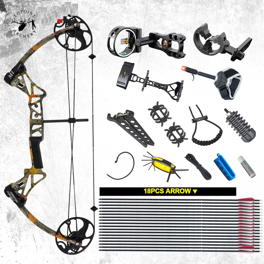 Ship From USA Warehouse Compound Bow Package M1, 19-30 inch Draw Length,19-70Lbs Draw Weight,320fps IBO LIMBS MADE IN USA